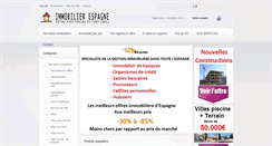 Desktop Screenshot of immobilierespagnepascher.com